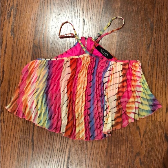 NWT Multi colored crop top - Picture 2 of 7